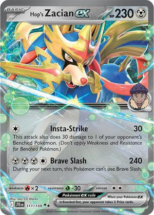 Pokemon TCG - SV09: Journey Together - Hop's Zacian ex - 111/159 - Holofoil