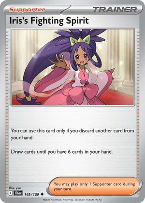 Pokemon TCG - SV09: Journey Together - Iris's Fighting Spirit - 149/159 - Reverse Holofoil
