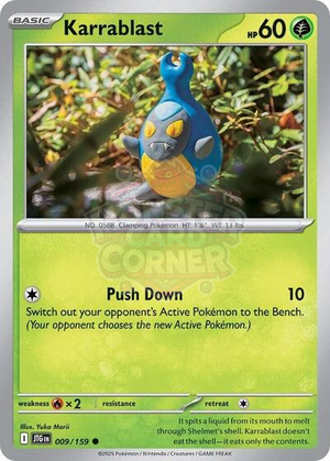 Pokemon TCG - SV09: Journey Together - Karrablast - 009/159 - Reverse Holofoil
