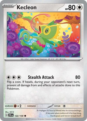 Pokemon TCG - SV09: Journey Together - Kecleon - 122/159 - Reverse Holofoil