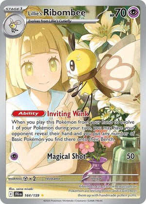 Pokemon TCG - SV09: Journey Together - Lillie's Ribombee - 164/159 - Holofoil