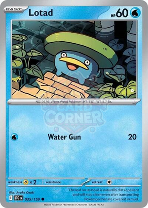 Pokemon TCG - SV09: Journey Together - Lotad - 035/159
