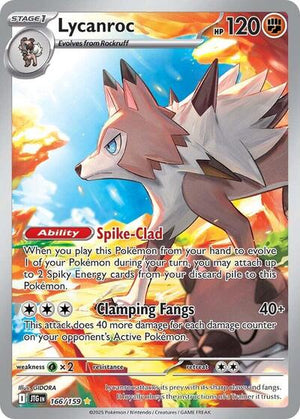 Pokemon TCG - SV09: Journey Together - Lycanroc - 166/159 - Holofoil