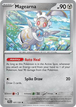 Pokemon TCG - SV09: Journey Together - Magearna - 107/159 - Reverse Holofoil