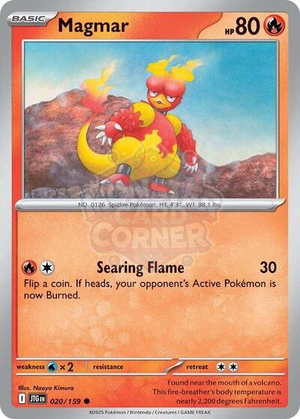 Pokemon TCG - SV09: Journey Together - Magmar - 020/159