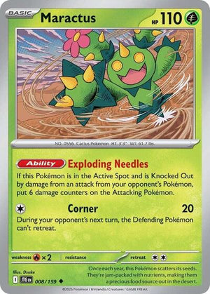 Pokemon TCG - SV09: Journey Together - Maractus - 008/159