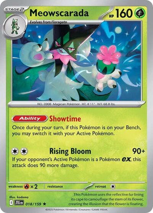 Pokemon TCG - SV09: Journey Together - Meowscarada - 018/159 - Holofoil