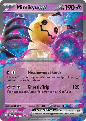 Pokemon TCG - SV09: Journey Together - Mimikyu ex - 069/159 - Holofoil