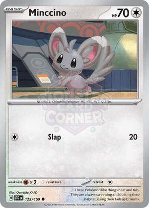Pokemon TCG - SV09: Journey Together - Minccino - 125/159