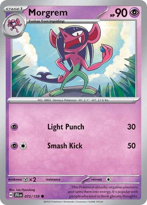 Pokemon TCG - SV09: Journey Together - Morgrem - 072/159