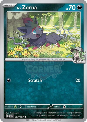 Pokemon TCG - SV09: Journey Together - N's Zorua - 097/159