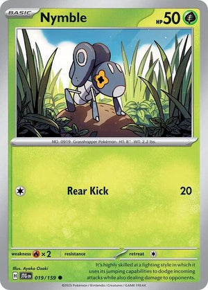 Pokemon TCG - SV09: Journey Together - Nymble - 019/159 - Reverse Holofoil
