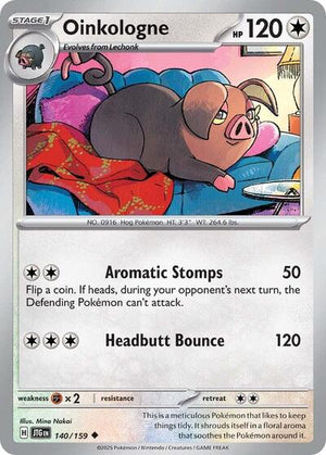 Pokemon TCG - SV09: Journey Together - Oinkologne - 140/159 - Reverse Holofoil