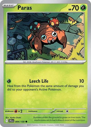 Pokemon TCG - SV09: Journey Together - Paras - 004/159
