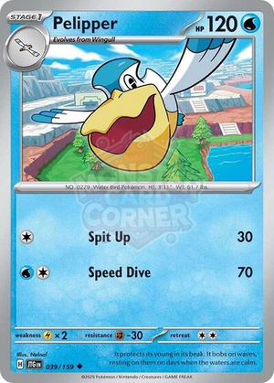 Pokemon TCG - SV09: Journey Together - Pelipper - 039/159