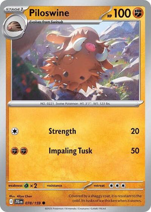 Pokemon TCG - SV09: Journey Together - Piloswine - 078/159