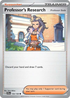 Pokemon TCG - SV09: Journey Together - Professor's Research - 155/159 - Playset (4x)