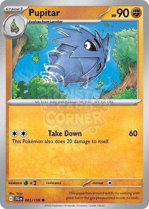 Pokemon TCG - SV09: Journey Together - Pupitar - 081/159