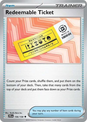 Pokemon TCG - SV09: Journey Together - Redeemable Ticket - 156/159 - Reverse Holofoil
