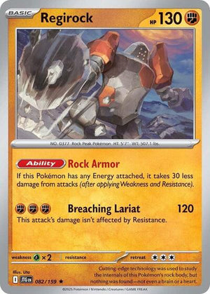 Pokemon TCG - SV09: Journey Together - Regirock - 082/159 - Holofoil