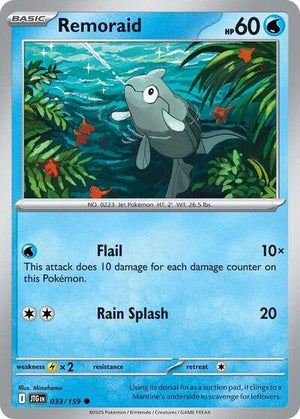 Pokemon TCG - SV09: Journey Together - Remoraid - 033/159