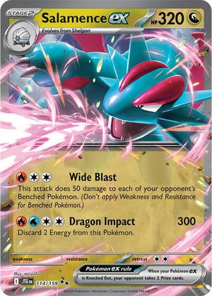Pokemon TCG - SV09: Journey Together - Salamence ex - 114/159 - Holofoil