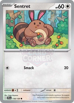 Pokemon TCG - SV09: Journey Together - Sentret - 118/159