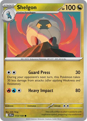 Pokemon TCG - SV09: Journey Together - Shelgon - 113/159