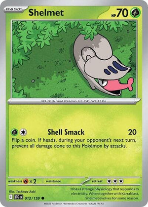 Pokemon TCG - SV09: Journey Together - Shelmet - 012/159 - Reverse Holofoil