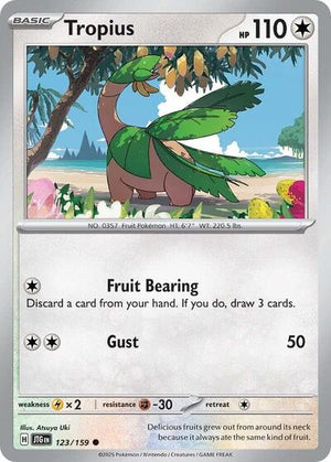 Pokemon TCG - SV09: Journey Together - Tropius - 123/159 - Reverse Holofoil