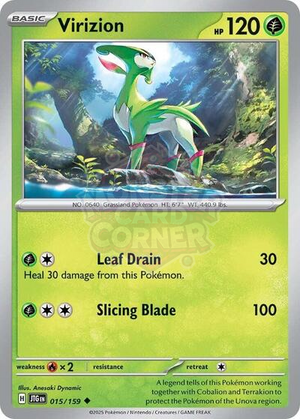 Pokemon TCG - SV09: Journey Together - Virizion - 015/159