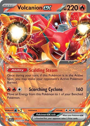Pokemon TCG - SV09: Journey Together - Volcanion ex - 031/159 - Holofoil