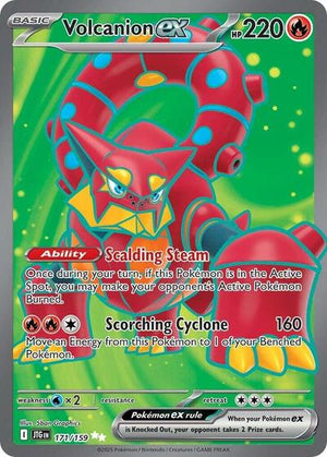 Pokemon TCG - SV09: Journey Together - Volcanion ex - 171/159 - Holofoil