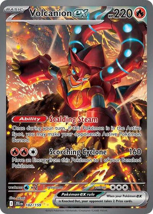 Pokemon TCG - SV09: Journey Together - Volcanion ex - 182/159 - Holofoil