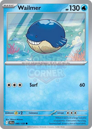 Pokemon TCG - SV09: Journey Together - Wailmer - 040/159
