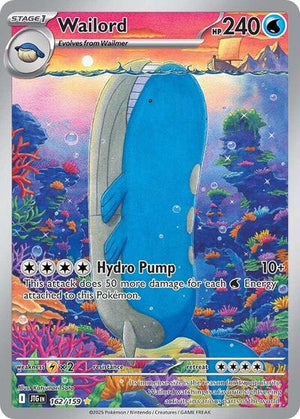 Pokemon TCG - SV09: Journey Together - Wailord - 162/159 - Holofoil