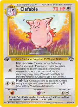 Pokemon TCG - Jungle - Clefable - 17/64 - Unlimited