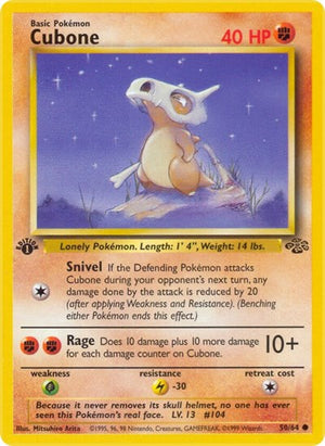 Pokemon TCG - Jungle - Cubone - 50/64 - Unlimited