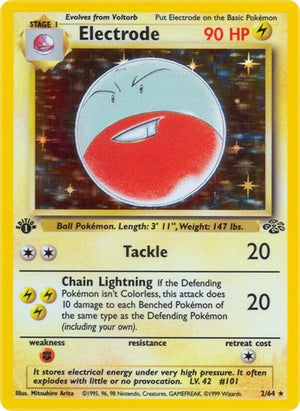 Pokemon TCG - Jungle - Electrode - 02/64 - Unlimited Holofoil