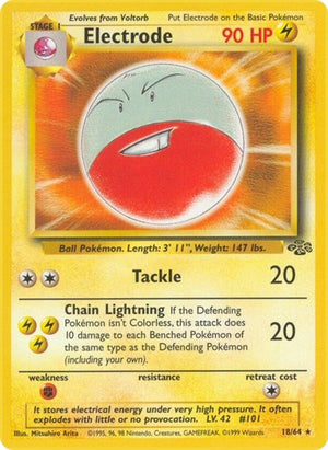Pokemon TCG - Jungle - Electrode - 18/64 - 1st Edition