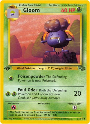 Pokemon TCG - Jungle - Gloom - 37/64 - 1st Edition