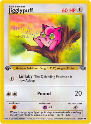 Pokemon TCG - Jungle - Jigglypuff - 54/64 - 1st Edition