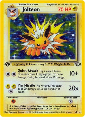 Pokemon TCG - Jungle - Jolteon - 04/64 - Unlimited Holofoil