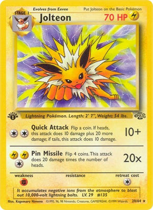 Pokemon TCG - Jungle - Jolteon - 20/64 - Unlimited