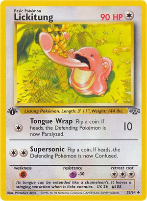 Pokemon TCG - Jungle - Lickitung - 38/64 - 1st Edition