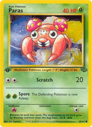 Pokemon TCG - Jungle - Paras - 59/64 - Unlimited