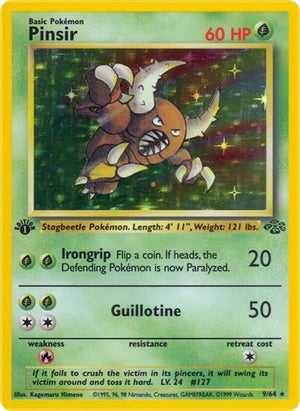 Pokemon TCG - Jungle - Pinsir - 09/64 - Unlimited Holofoil
