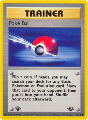 Pokemon TCG - Jungle - Poke Ball - 64/64 - 1st Edition