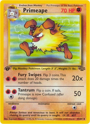 Pokemon TCG - Jungle - Primeape - 43/64 - Unlimited