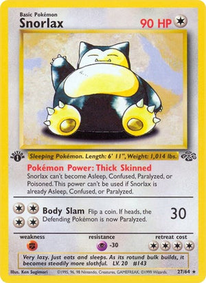 Pokemon TCG - Jungle - Snorlax - 27/64 - Unlimited